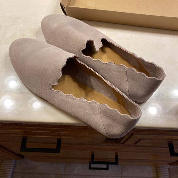 Lucky Shoes - Lucky brand Caliya Chinchilla tan flats shoes new in box sz 9 /2